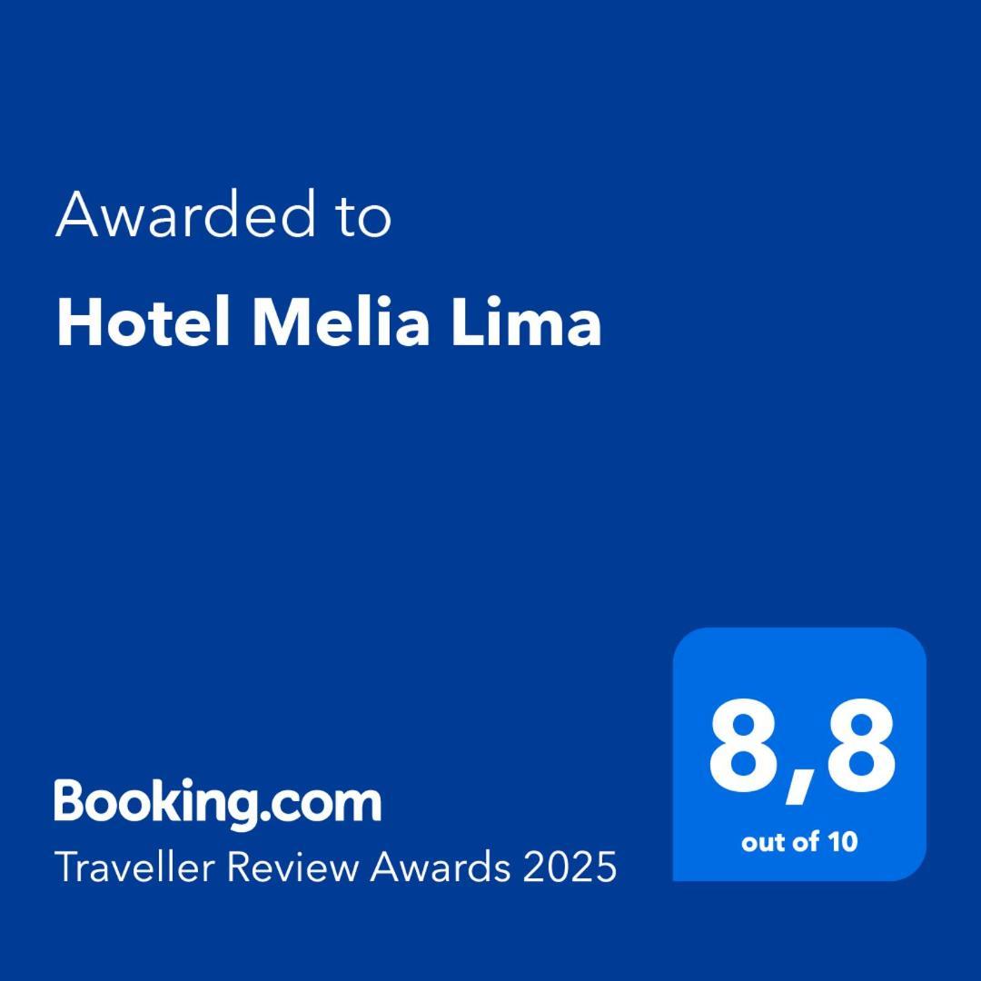 Hotel Melia Lima Exteriér fotografie Booking.com Traveller's Choice Award 2015
